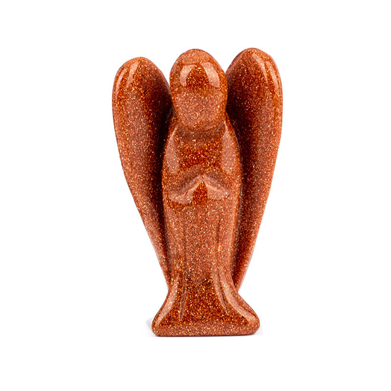 Hand-Carved Crystal Angel Frame – Peace, Guidance & Protection |  Amen Artisan