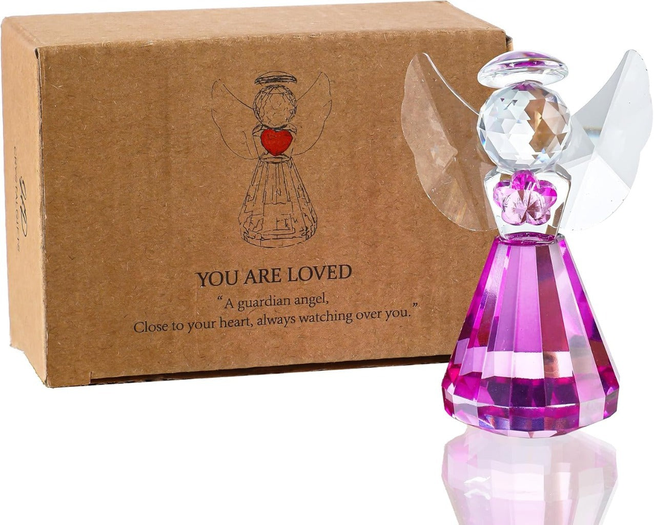 Handmade Crystal Angel Figurine Amen Artisan