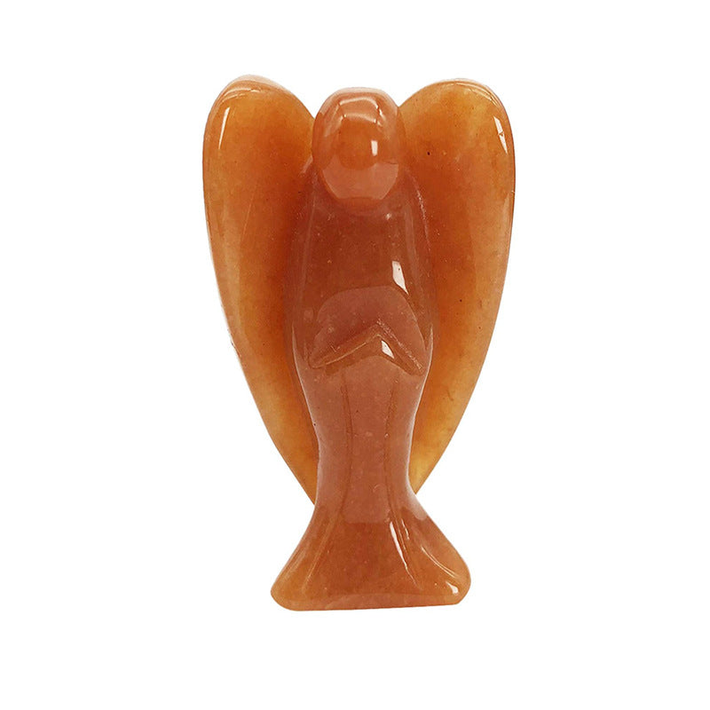 Hand-Carved Crystal Angel Frame – Peace, Guidance & Protection |  Amen Artisan