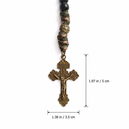 【Deal Today】St. Michael Combat Rosary Paracord Rosary – Faith & Valor Amen Artisan