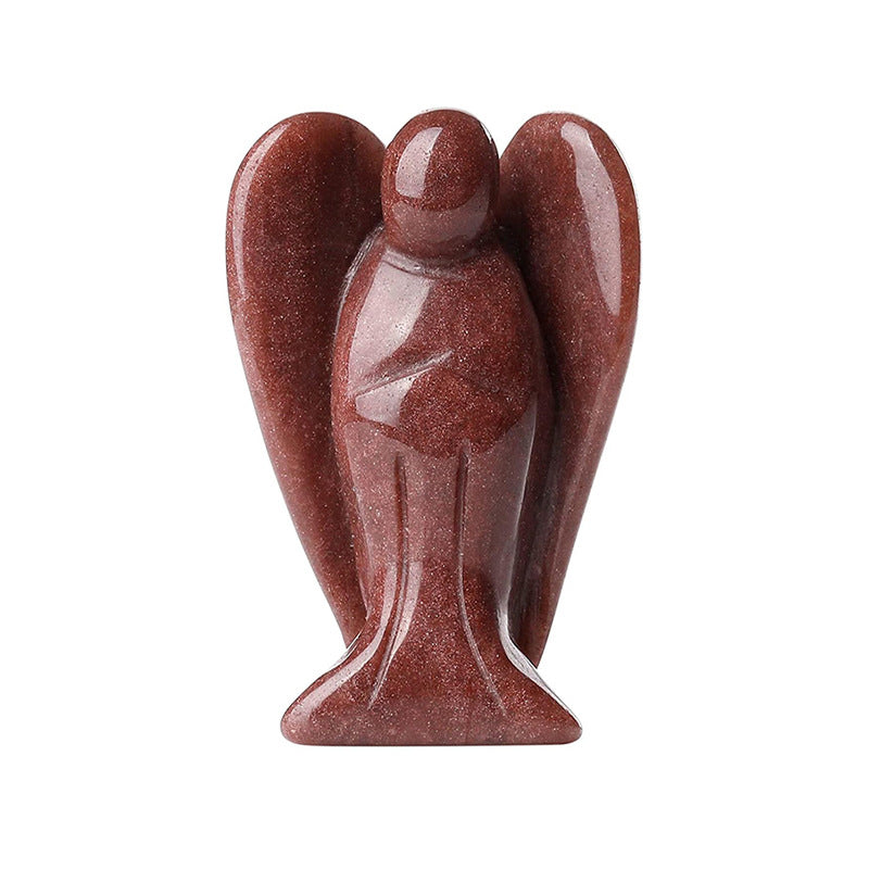 Hand-Carved Crystal Angel Frame – Peace, Guidance & Protection |  Amen Artisan