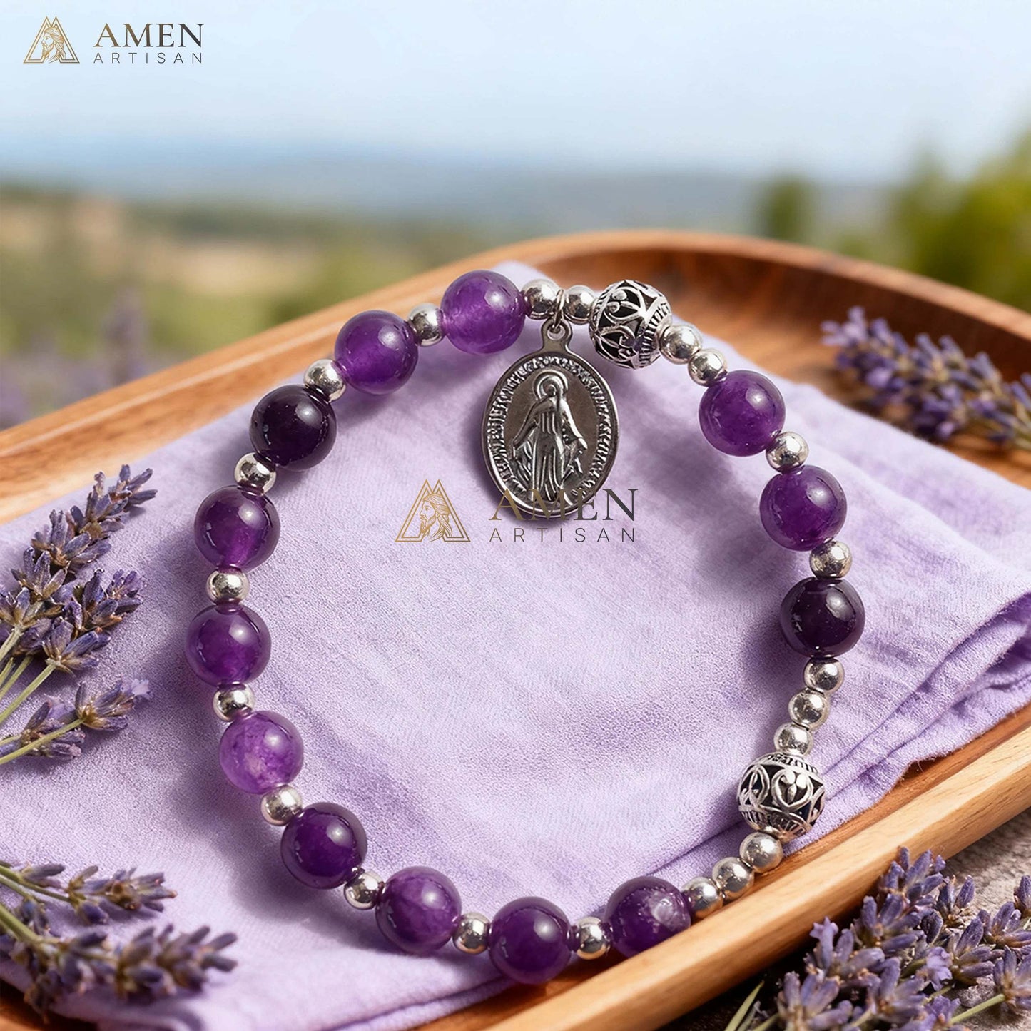 Natural Stone Bracelet Amen Artisan