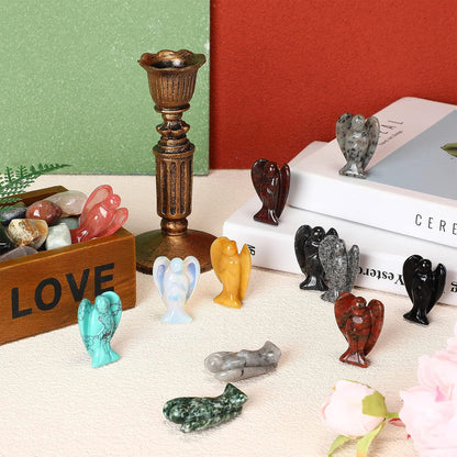 Hand-Carved Crystal Angel Frame – Peace, Guidance & Protection |  Amen Artisan