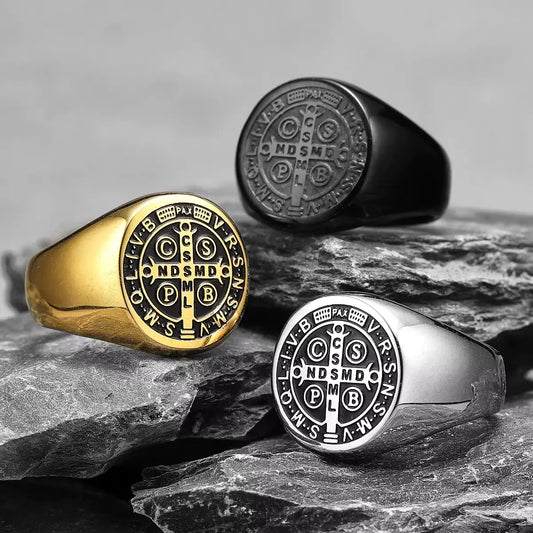 Saint Benedict Medal Ring Amen Artisan