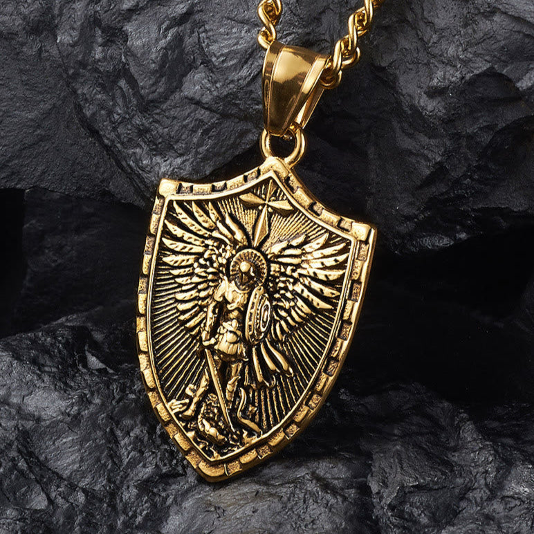 【Deal Today】St Michael Necklace - Amen Artisan